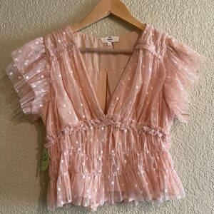 NWT entro Dainty Darling Tulle in Blush | Large
